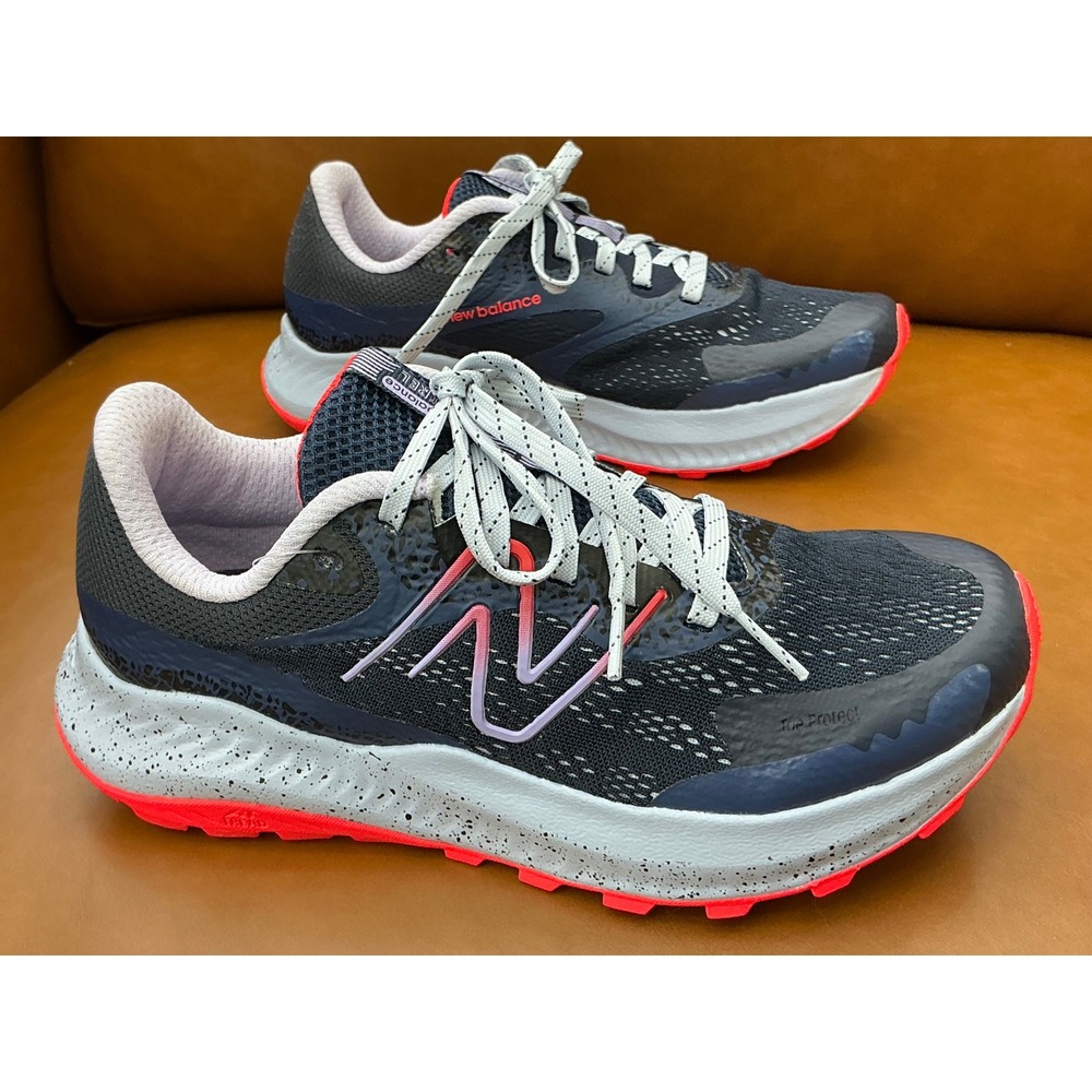 New Balance Nitrel v5 Trail Running Shoes Womens 6 Wide Navy Pink WTNTRLN5